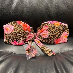 Victoria’s Secret cheetah floral print bathing suit top